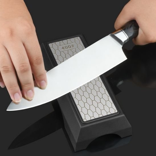 Aiguiseur couteau | Pierre Hexagonale Professionnelle - Mon Univers Cuisine