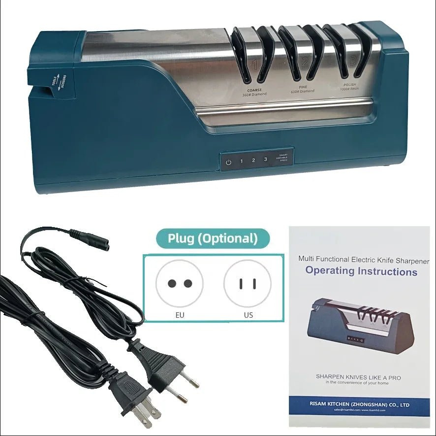 Aiguiseur Électrique 3 Vitesses | Abrasifs Diamant 100% - Mon Univers Cuisine