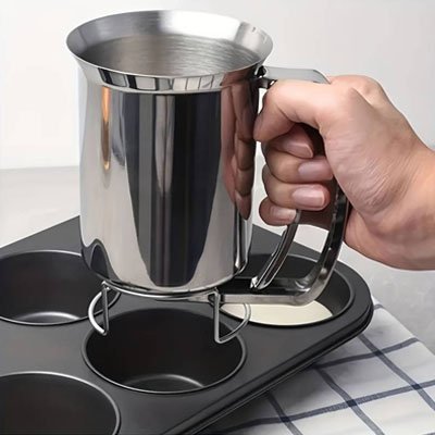 Entonnoir à piston inox | Précision Plus - Mon Univers Cuisine