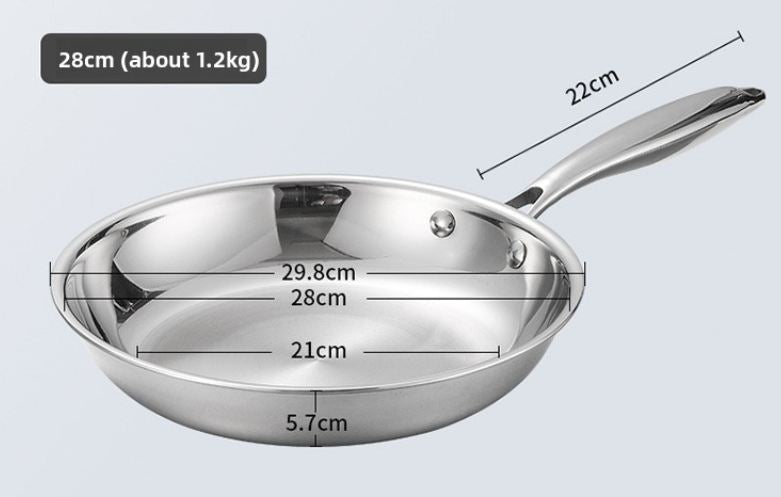 Poêle en acier inoxydable - Mon Univers Cuisine