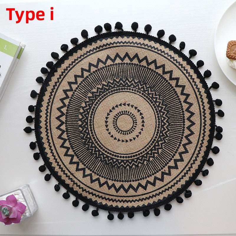 Set de table rond | Bohème au naturel - Mon Univers Cuisine