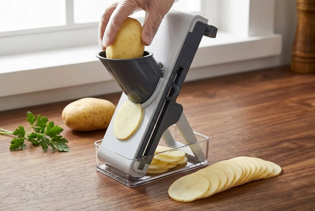 Comment couper des pommes de terre à la mandoline en cuisine