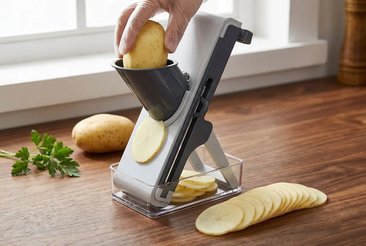 Comment couper des pommes de terre à la mandoline en cuisine