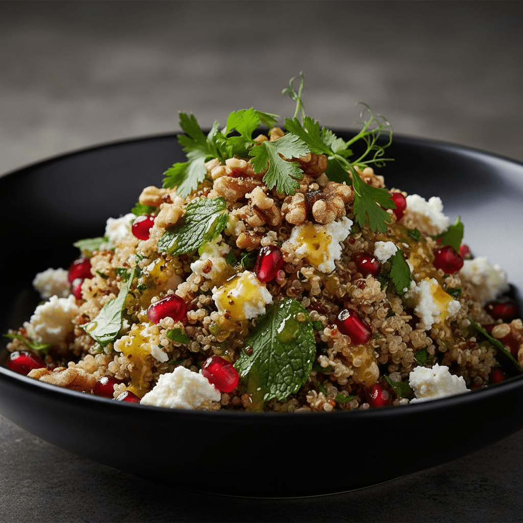 Salade de Quinoa, Grenade, Feta et Menthe | Un délice - Mon Univers Cuisine