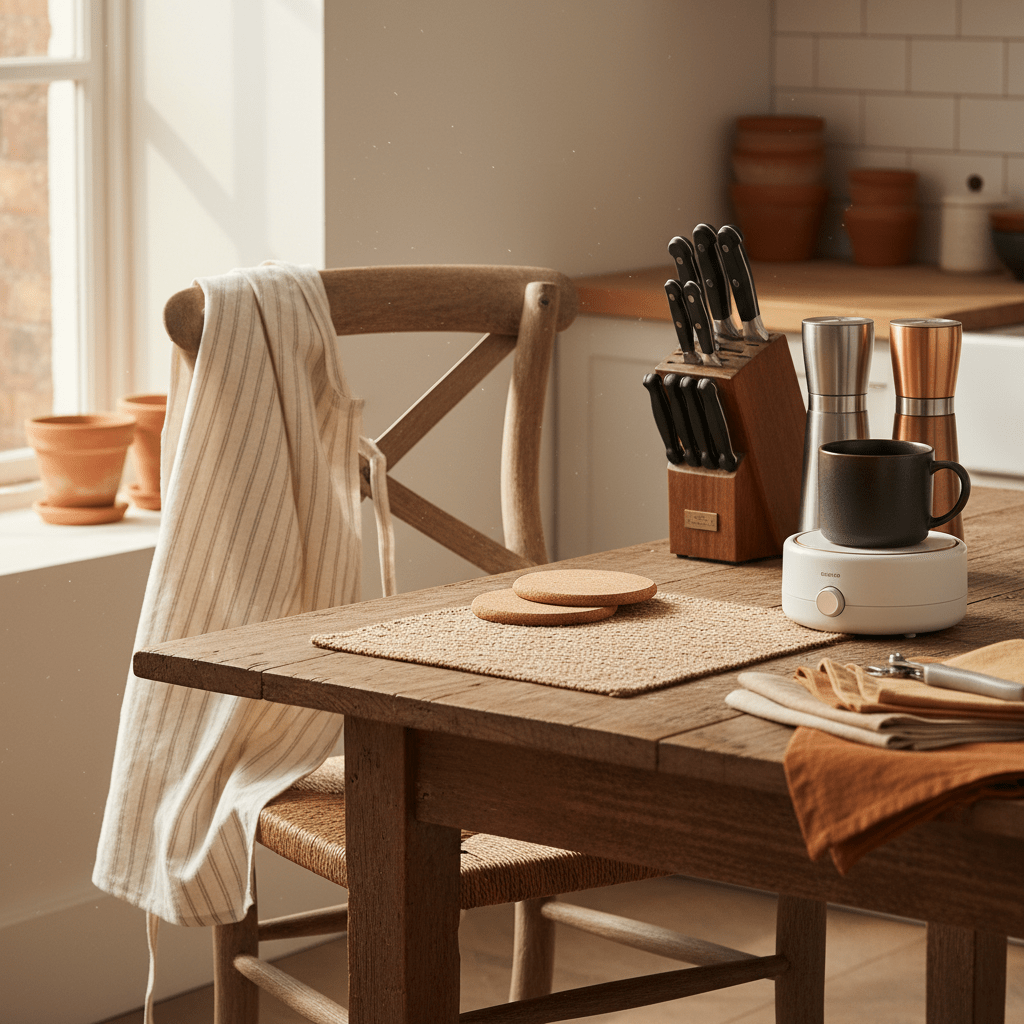 Cuisine & Table – tablier en vedette