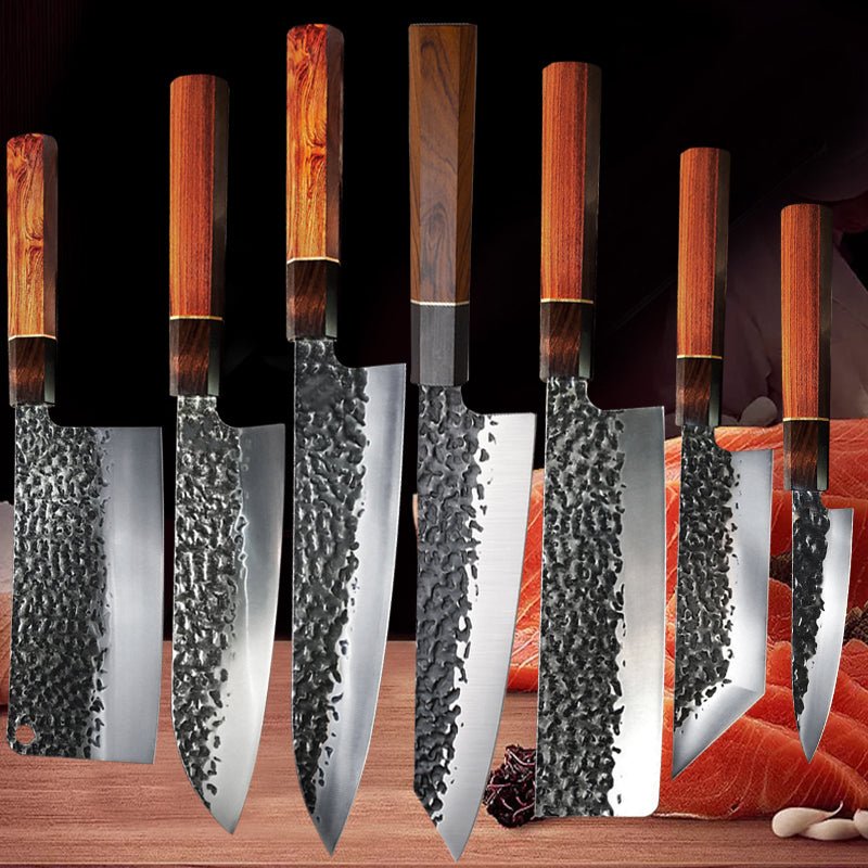 Couteau de Chef type acier Damassé - Mon Univers Cuisine