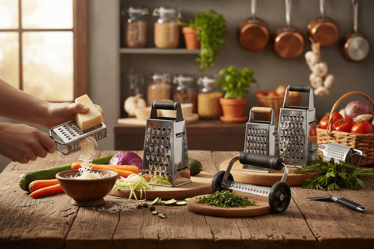 Hachoirs, râpes et moulin à fromage en action - Mon Univers Cuisine