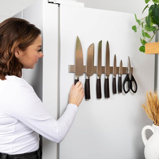 Support magnétique pour couteaux de cuisine - Mon Univers Cuisine
