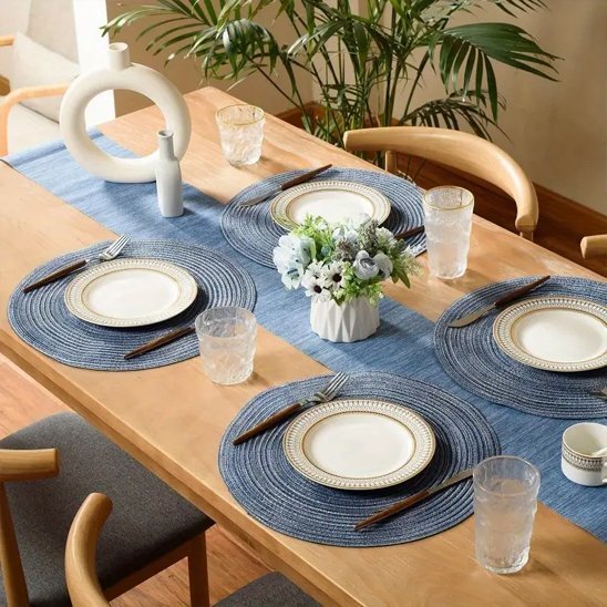 Set de table rond | Élégance Texturée - Mon Univers Cuisine