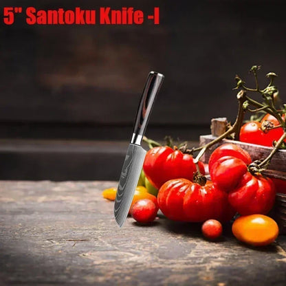 Couteau de cuisine - DamascusKitchenKnives™ - Couteau Santoku