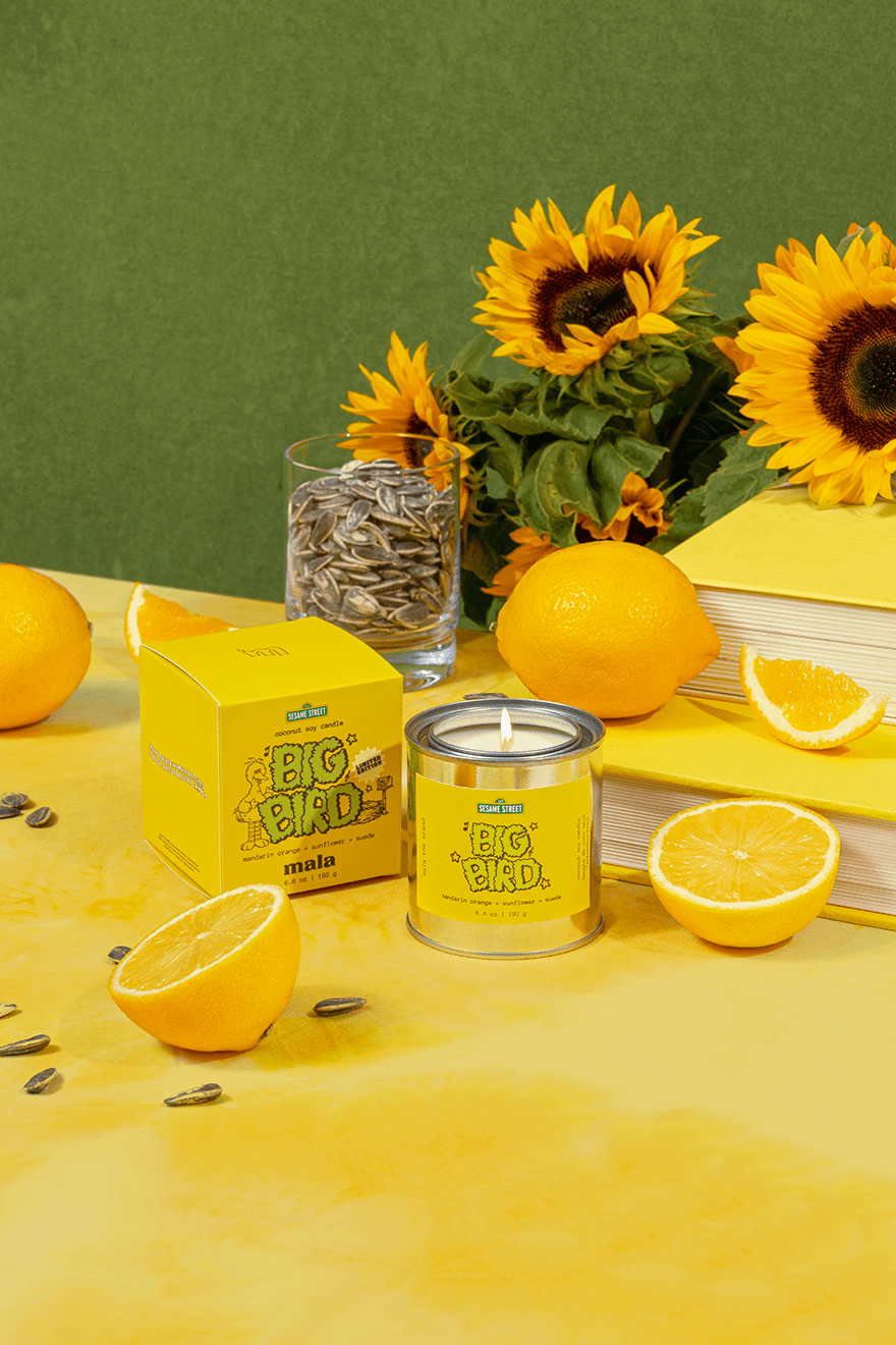 Bougie Parfumée Big Bird | Mandarine, Tournesol - Mon Univers Cuisine