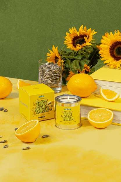 Bougie Parfumée Big Bird | Mandarine, Tournesol - Mon Univers Cuisine