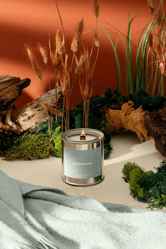 Bougie Parfumée Cashmere | Ylang - Ylang, Vanille Fumée & Bergamote - Mon Univers Cuisine