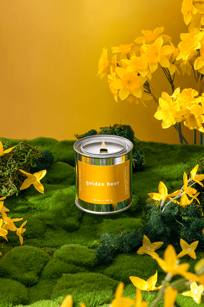 Bougie Parfumée Golden Hour | Floral, Musc et Cèdre - Mon Univers Cuisine