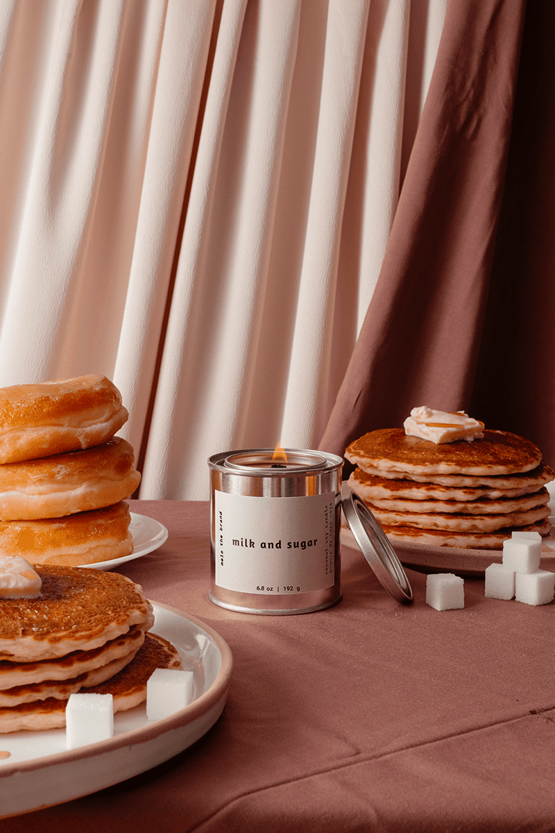 Bougie Parfumée Milk and Sugar | Vanille, Cannelle et Crème - Mon Univers Cuisine