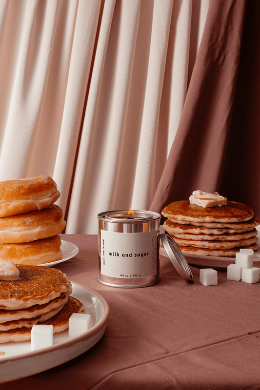 Bougie Parfumée Milk and Sugar | Vanille, Cannelle et Crème - Mon Univers Cuisine