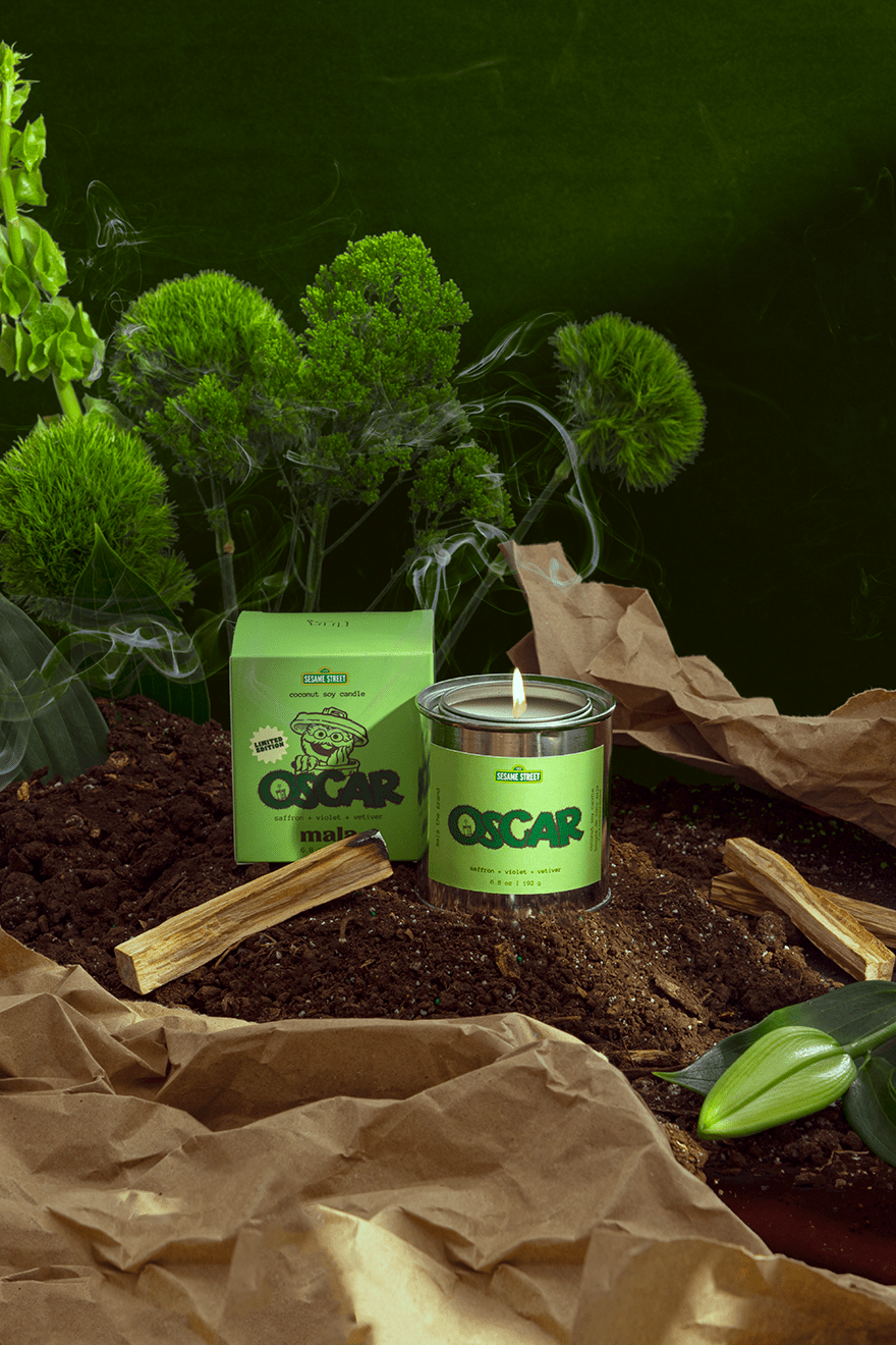 Bougie Parfumée Oscar | Safran, Violette & Vétiver - Mon Univers Cuisine