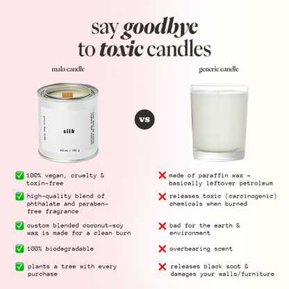 Bougie Parfumée Silk | Jasmin, Noix de Coco & Fève Tonka - Mon Univers Cuisine