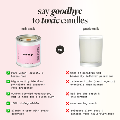 Bougie Parfumée Sundays | Lavande, Abricot et Bois de Santal - Mon Univers Cuisine