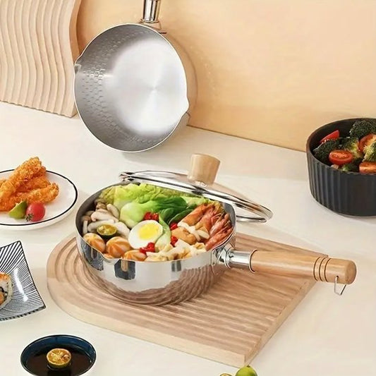 Casserole inox | Artisanale Martelée Hexagonale - Mon Univers Cuisine