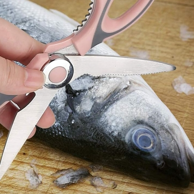 Ciseaux de cuisine rose - Mon Univers Cuisine