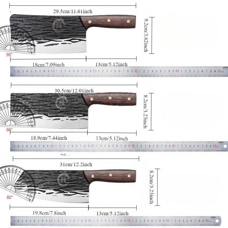 Couperet Forgé Professionnels - 3 Pièces Multifonctions - Mon Univers Cuisine