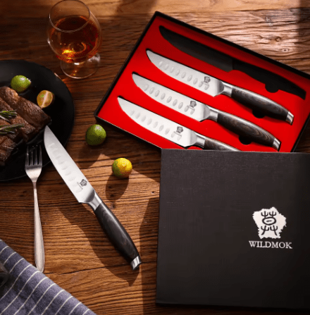 Couteau à Steak | Lames en Acier Inoxydable et Manches Ergonomiques - Mon Univers Cuisine