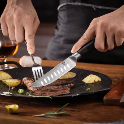 Couteau à Steak | Lames en Acier Inoxydable et Manches Ergonomiques - Mon Univers Cuisine