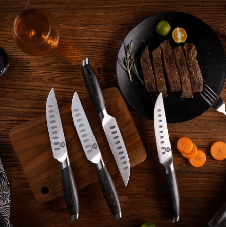 Couteau à Steak | Lames en Acier Inoxydable et Manches Ergonomiques - Mon Univers Cuisine