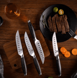 Couteau à Steak | Lames en Acier Inoxydable et Manches Ergonomiques - Mon Univers Cuisine