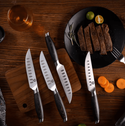 Couteau à Steak | Lames en Acier Inoxydable et Manches Ergonomiques - Mon Univers Cuisine