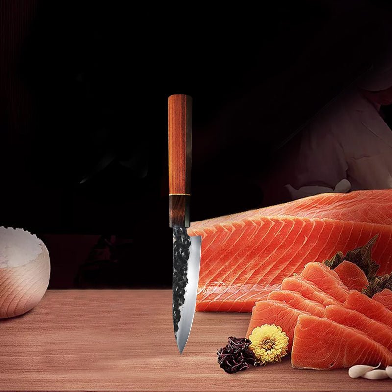 Couteau de Chef de style Acier Damas Martelé | Collection Professionnelle - Mon Univers Cuisine