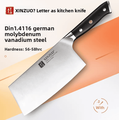 Couteau de Chef Premium Xinzuo | Acier Inoxydable avec Manches en Bois - Mon Univers Cuisine