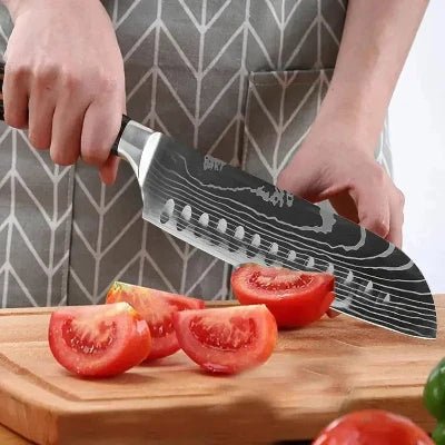 Couteau de cuisine - DamascusKitchenKnives™ - Couteau Santoku G - Mon Univers Cuisine