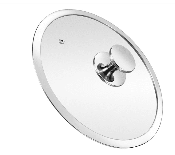 Couvercle en Verre pour Poêle | Bouton Inox - Mon Univers Cuisine