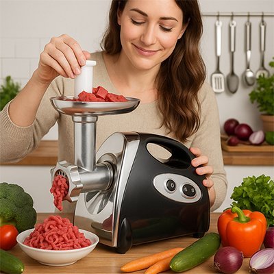 Hachoir à viande électrique | Robustesse Premium - Mon Univers Cuisine