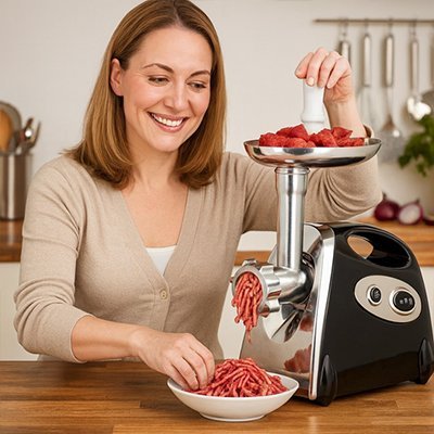 Hachoir à viande électrique | Robustesse Premium - Mon Univers Cuisine