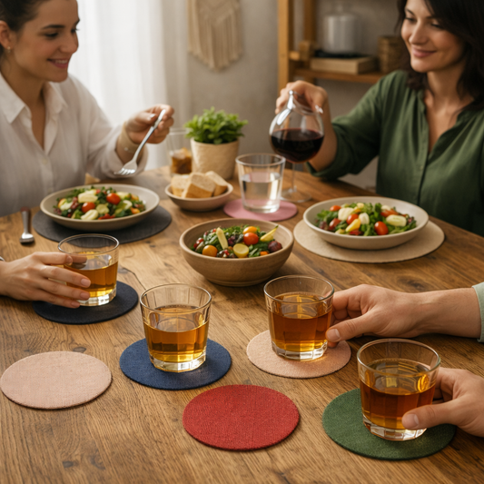 Desous-de-verre en tissu - Mon Univers Cuisine