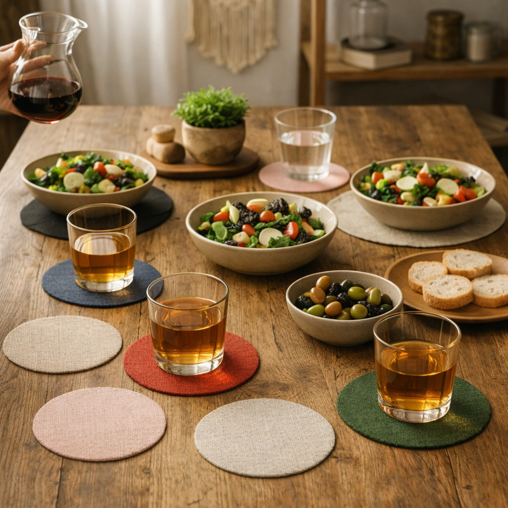 Desous-de-verre en tissu - Mon Univers Cuisine