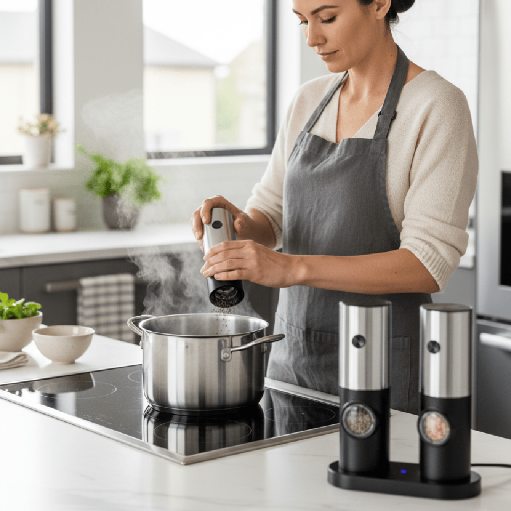 Moulin à poivre électrique | ErgoInoxNoir - Mon Univers Cuisine