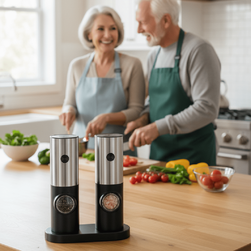 Moulin à poivre électrique | ErgoInoxNoir - Mon Univers Cuisine