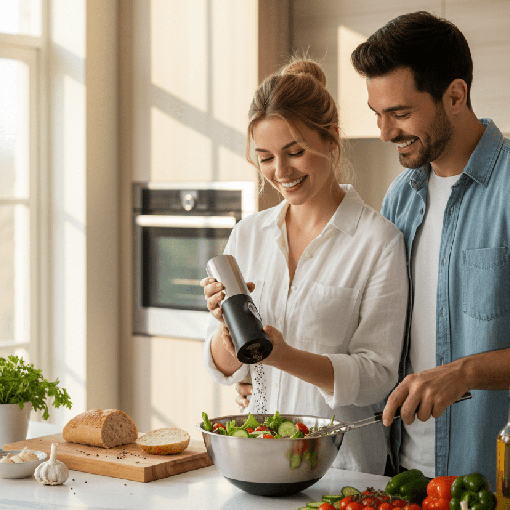 Moulin à poivre électrique | ErgoInoxNoir - Mon Univers Cuisine