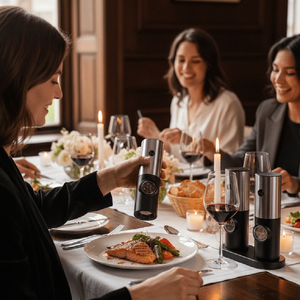 Moulin à poivre électrique | ErgoInoxNoir - Mon Univers Cuisine