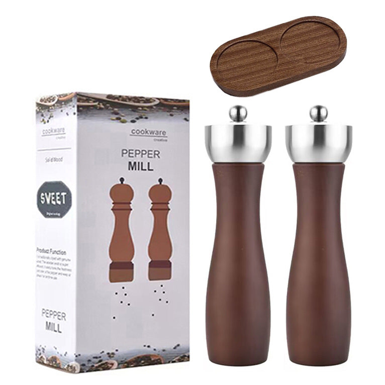 Moulin à poivre en Bois Grand (Avec socle)  - set de 2 - Mon Univers Cuisine