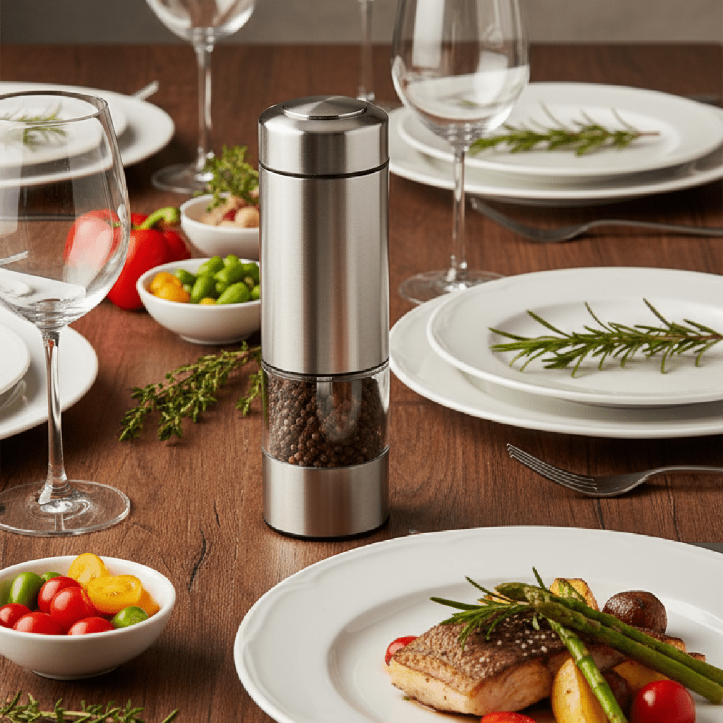 Moulin à poivre manuel | Manuel Elegant Inox - Mon Univers Cuisine