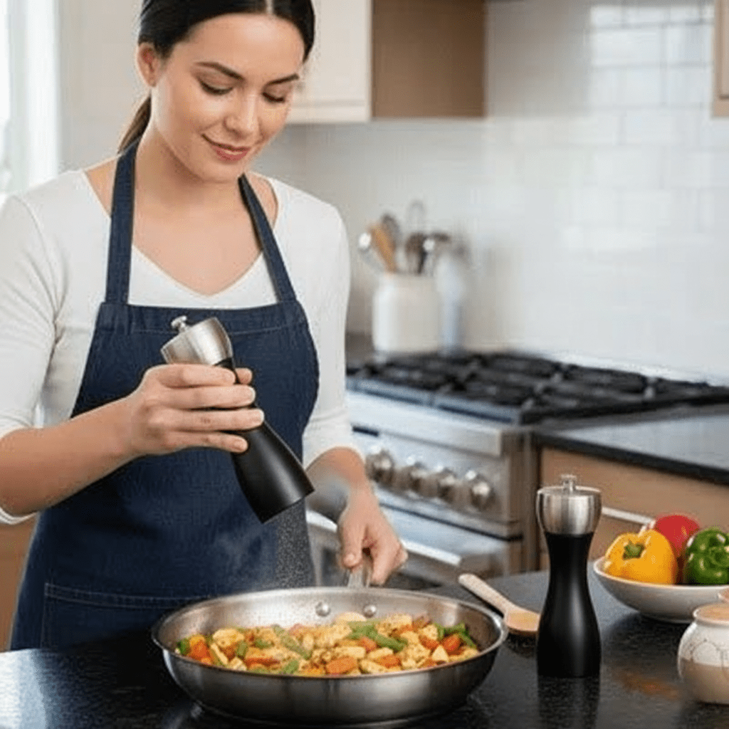 Moulin à poivre | Premium en Bois - Noir - Mon Univers Cuisine