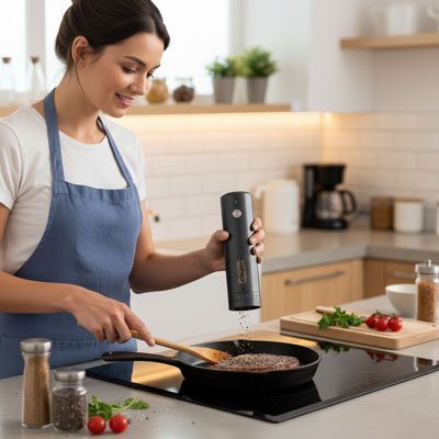 Moulin à poivre rechargeable | ProChef - Mon Univers Cuisine