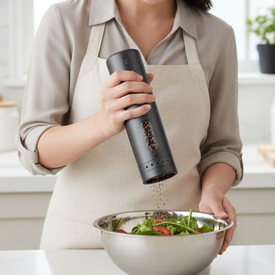 Moulin à poivre rechargeable | ProChef - Mon Univers Cuisine