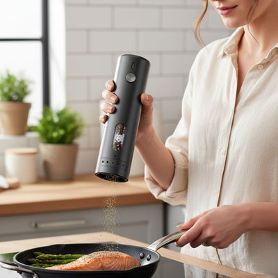 Moulin à poivre rechargeable | ProChef - Mon Univers Cuisine