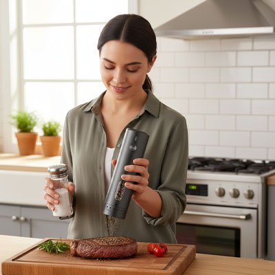 Moulin à poivre rechargeable | ProChef - Mon Univers Cuisine